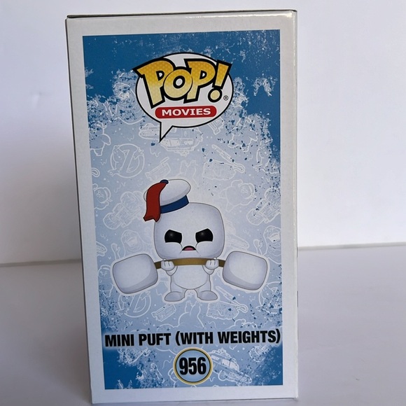 POP! Movies Ghostbuster Afterlife #956 : Mini Puft With Weights Funko Exclusive - Picture 3 of 5